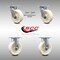 Service Caster 6 Inch Stainless Steel Nylon Caster Set with Roll Bearings 2 Swivel Lock 2 Rigid SCC-SS30S620-NYR-BSL-2-R-2 - alternate 1